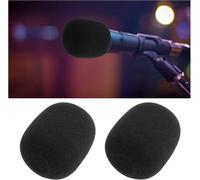ASFASFq-Lot de 2pcs Filtres Anti-Pop pour Microphone SM58 Compatible avec Shure SM58 PGA48-XLR PGA48 SM58 Beta58A SM48 SM58-S SM58-CN Micro Type Boule 7.6x6.5cm, Noir