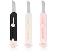 ASFASFq-Lot de 3 découpeurs de boîte rétractables portables, coupe-boîte rétractable, coupe-boîte rétractable, coupe-boîte rétractable, couteau utilitaire portable