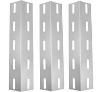 ASFASFq-Lot de 3 répartiteurs de flamme à gaz 42,5 cm pour barbecue Chicago 3, Boston Black, Monroe 3 SIK (pas pour Pro), couvercle de brûleur en acier inoxydable pour barbecue, diffuseur de