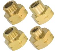 ASFASFq-Lot de 4 adaptateurs pour bouteilles de gaz, kit de remplissage euro, adaptateur de cartouche de gaz, pour le raccordement de régulateurs de pression à des bouteilles de gaz étrangères, adapt