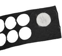 ASFASFq-Lot de 40 cercles souples - Cache-pare-brise pour microphone - Pour cacher les microphones Lavalier dans les vêtements - Pour réduire le vent et autres bruits - Cercles en tissu noir et blanc