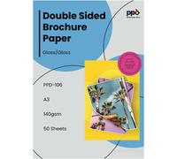Asfasfq-Lot De 50 Feuilles De Papier Photo Jet D'encre A3 Double Face Brillant/Brillant (180 G/M²) Ppd-106
