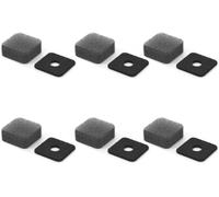 ASFASFq-Lot de 6 coussinets anti-bruit pour microphone Insta 360 X4 X3, pour un son plus clair et une meilleure résistance au vent