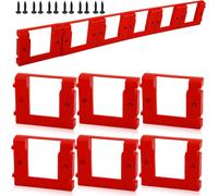 ASFASFq-Lot de 6 supports muraux pour batterie Einhell Power X-Change, support mural pour batterie M18 18 V (avec 12 vis, pas de batterie)