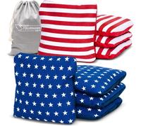 Asfasfq-Lot De 8 Poufs De Cornhole Double Face ¿ Slide And Stop Regulation Tournoi