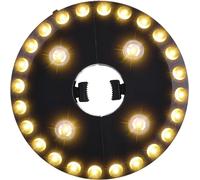 ASFASFq-Lumière blanche chaude pour parasol de terrasse, 3 modes de luminosité, 28 lumières LED à 200 lumens, fonctionne avec 4 piles AA, pour parasol, tentes de camping