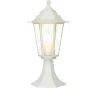 ASFASFq-Luminaire sur Pied en Aluminium et Verre Blanc IP44 pour Jardin et Chemin 40 cm de Hauteur E27 Lanterne Rustique Nostalgique pour Extérieur PARIS