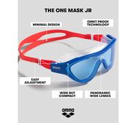 Asfasfq-Lunettes De Natation Pour Enfants The One Mask Junior, Antibuée, Avec Des Verres Larges, Protection Uv, Pont De Nez Auto-Ajustable, Joints Protecteurs Des Orbites
