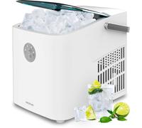 Asfasfq-Machine À Glaçons Avec Fenêtre , Ice Maker, Chillin' Ice 1200 Go 120w, Capacité De Production Quotidienne De 12 Kg, Glaçons En 6-8 Minutes, 2 Tailles De Glaçons, Contrôle Simple.