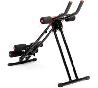 Asfasfq-Machine Abdominaux Pliable Multifonction, Guide D'exercice, Écran Lcd, Renforcement Musculaire, Noir, Polypropylène Eva Fer