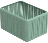 Asfasfq-Madei Boîte De Rangement 13l, Plastique (Pp) Sans Bpa, Vert, 13l (32.6 X 23.8 X 18.8 Cm)