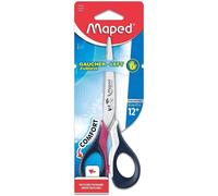 Asfasfq-Maped - Ciseaux Sensoft 16 Cm Pour Gauchers Avec Anneaux Souples Et Ergonomiques - Ciseaux Scolaires Dès 12 Ans - Pour Collège Et Lycée - Coloris Aléatoire, 16 Cm