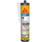 ASFASFq-Mastic Cuisine & Salle de Bain Anti-Moisissures - SikaSeal 108 Sanitaire Blanc - Joints silicone sanitaire longue durabilité sur multi-supports -Idéal pour travaux de plomberie - 300ml