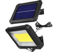 ASFASFq-MCE438 Projecteur LED - Avec détecteur de mouvement - Lampe solaire - IP44-5 W - 400 lm - 6000 K - Blanc froid