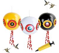 ASFASFq-MengQiLe 3pcs birdless Balloon Set Driver Balloon Rampant Yeux Ballons effrayer Les Oiseaux, effrayer Les Oiseaux Moineau, Pigeon, pic