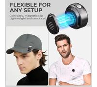 ASFASFq-Micro Cravate sans Fil pour iPhone/Android, Le Plus Petit 48H 50 m de portée avec Suppression du Bruit, Mini Clip/Microphones magnétiques pour Lightning/USB-C, Micro Lav Actif pour