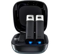 ASFASFq-Micro cravate sans fil pour téléphone Android/Type-C - Micro à clipser Plug- Play - Mini micro cravate avec 2 émetteurs et 1 récepteur pour enregistrement vidéo, Vlog, interview, Tiktok, YouT