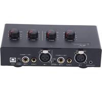 ASFASFq-Microphone Amplificateur 48V Alimentation Fantôme 2 Canal Entrée Sortie sans Perte de Dispositif d'amplification compatibilité
