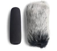 ASFASFq-Microphone Bonnette Anti-Vent en Mousse avec Filtre Anti-Pop en Fourrure pour Rode VideoMic NTG2, NTG1 et Microphone WSVM(2 Packs)