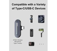 ASFASFq-Microphone Cravate sans Fil (Type-C), P1T Mic Lavalier 2.4GHz avec Boîtier de Charge Plug&Play, 1*TX & 1*RX pour Smartphone Tablet, Youtube, Interview, Microphone-Cravate-sans-Fil-Smartphone