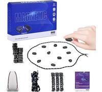 Asfasfq-Mihutu Cluster Jeu Aimant Magnetic, Jeu D'échecs Magnétique, Jeux De Société Portable Avec 30 Pièces Aimantées Et Corde, Jeux De Réflexion Amusant Et Éducatif Pour Familles