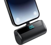 Asfasfq-Mini Batterie Externe Pour Iphone 5200mah, Améliorée 20w Pd 3.0a Charge Rapide Power Bank, Compact Léger Chargeur Portable Avec Écran Lcd Batterie Portable Compatible Avec Iphone 14/13/12/11/