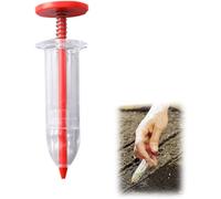 ASFASFq-Mini distributeur de graines portable avec contrôle de la profondeur Épandeur manuel de précision pour plantation de jardin, entretien de pelouse, parterres de fleurs (design ergonomique, r