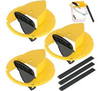 ASFASFq-Mise à Jour Piège à Souris, piège à Rats avec réinitialisation Automatique Multi-Fpiège/piège Humain intérieur extérieur sans lac Kill Compatible avec Seau de 5 litres (3Pcs Yellow)