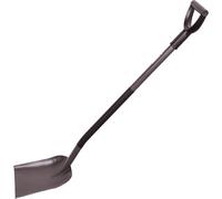 ASFASFq-Mivos Pelle de Jardin Carrée Professionnelle en Acier au Bore Trempé - Renforcée, Longueur 124 cm - À Neige avec Manche en Acier et Poignée en D - Made in EU