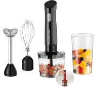 ASFASFq-Mixeur plongeant [3en1: mixeur/hachoir/fouet] blender (Idéal pour aliments pour bébés, smoothie, purée, soupe, 2 vitesses+fonction pulse, lames acier inox, sans BPA) Anthracite 27141-56