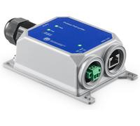 ASFASFq-MokerLink IP67 Outdoor 2.5 Gigabit PoE Splitter, 10/100/1000/2500Mbps, IEEE 802.3 AF/at/BT PoE in, DC12V 5A Out, Max 65W, Wandmontage Metall Wasserdicht