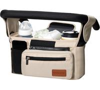 Asfasfq-Momcozy Organisateur De Poussette Universel Avec Porte-Gobelet Isolé, Sac Pour Poussette Accessoires Pour Bébé Avec Poche Zippée, Bandoulière Et Espace De Rangement Pour Couches&téléphones Po