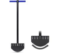ASFASFq-Monobloc Coupe-Bordures 100cm avec Lame en Acier à Ressort, Acier au Manganèse, Antirouille, Outil de Jardin Demi-Lune avec Poignée en Caoutchouc pour l'Entretien Paysager