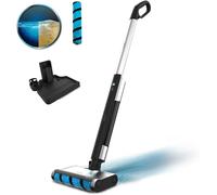 ASFASFq-Mop Électrique FreeGo Wash. 40W, Autonomie 30 mins, Rouleau Absorbant Wet Jalisco, Réservoir d'eau Propre 420 ML et Réservoir d'eau Sale 150 ML, Pulvérisateur Automatique, Base autonettoyante