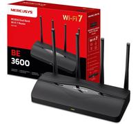 ASFASFq-MR27BE Routeur WiFi 7 TP-Link, Tri-Bande BE3600Mbps, Canaux 160 MHz, 2 Ports 2.5G, EasyMesh, Brancher et Utiliser, 4 Antennes Omnidirectionnelles, Repeteur WiFi Mesh, 4K-QAM