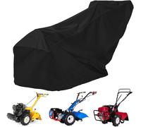 ASFASFq-MRWiZMS Housse de motoculteur Thermique, Housse de motobineuse, Tissu Oxford 420D Anti-UV, Imperméable, Anti-poussière, Housse Universelle pour motoculteurs avec Sac de Protection Noir