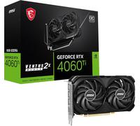 ASFASFq-MSI GeForce RTX 4060 Ti Ventus 2X Black 8G OC Carte Graphique - 8 Go GDDR6 (18 GB/s, 128-bit), PCIe 4.0-2 x Ventilateurs TORX Fan 4.0 - HDMI 2.1a, DisplayPort 1.4a
