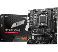 ASFASFq-MSI Pro B650M-B Carte mère, Micro-ATX, pour processeurs AMD Ryzen 9000, 8000 & 7000, AM5 ¿ DDR5 Memory Boost 6800+MHz/OC, 1 x PCIe 4.0 x16, 1 x M.2 Gen4, 2.5G LAN