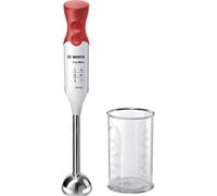 Asfasfq-Msm64110 Mixeur Plongeant - Mixeur À Main Puissant 450 W - Pied Mélangeur Amovible En Métal - Système Anti-Éclaboussures - Avec Accessoires - Rouge/Blanc