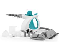 ASFASFq-Nettoyeur Vapeur à Main 10-en-1 , Prise EU, Nettoyage et Désinfection Vapeur Multifonctionnel, Réservoir d'Eau de 250ml, Accessoires Nettoyage pour Rideaux, Salle de Bain, Cuisine etc, 1000W