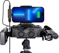 ASFASFq-Nicama V8 Préamplificateur de Micro pour iPhone Guitare électrique Caméra Tablette Mixeur audio, Entrée 2 canaux XLR / 3.5/6.35mm pour Shotgun microphone Sennheiser MKH - 416 Rode NTG - 2