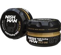 Asfasfq-Nishman Cire De Coiffage Pour Hommes 07 ¿ Gold One 150g ¿ Parfum Gold One ¿ Fini Brillant Naturel ¿ Tenue Forte ¿ Gel Pour Cheveux Aqua Wax ¿ Contrôle Et Définition Longue Durée