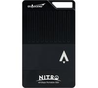 ASFASFq-Nitro Disque SSD Portable USB 4 de 2 to, Disque SSD 3100 Mo/s en Lecture et Vitesse d'écriture soutenue de 3000 Mo/s, Thunderbolt 3 (40 Gbit/s), USB-C (10 Gbit/s), Indice IP68 Ultra-Robuste p