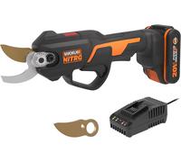 ASFASFq-NITRO Sécateur Électrique sans Fil 18V (20V Max) WG330E.1 Cisaille Brushless PowerShare Coupe 25mm pour Jardin et Arbres Fruitiers avec Batterie et Chargeur