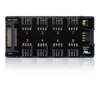 ASFASFq-Noctua NA-FH1, Hub de Ventilation 8 Canaux pour Alimenter Jusqu¿à Huit Ventilateurs 12V ou 5V 4 Broches PWM ou 3 Broches (Noir)