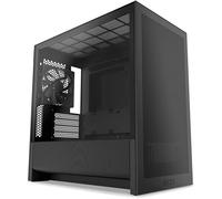 ASFASFq-NZXT H3 Flow ¿ Boîtier PC Gaming Micro-ATX ¿ Flux d¿air optimisé ¿ 1 Ventilateur 120 mm Inclus ¿ GPU Taille Standard ¿ Rad. 280 mm Avant, 240 mm Dessus ¿ Carte mère Back-Connect ¿ Noir