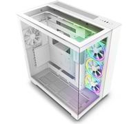 ASFASFq-NZXT H9 Elite blanc - CM-H91EW-01 - Boîtier Gaming moyen-tour ATX double chambre - Comprend 3 ventilateurs F120 RGB Duo avec Contrôleur - Panneaux supérieur, avant et latéral en verre trempé