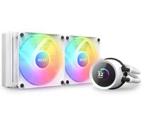 ASFASFq-NZXT Kraken 240 RGB - RL-KR240-W1 - Refroidisseur pour processeur AIO de 240 mm - Écran LCD de 1,54 pouces personnalisable. Pompe haute performance - 2 ventilateurs F120 RGB Core - Blanc