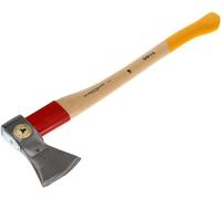 ASFASFq-OCHSENKOPF Hache de bûcheron universelle Gold ROTBAND-PLUS, Manche en bois de hickory, Tranchant poli de 120 mm, Longueur 700 mm, En pied de biche, OX 620 H-1257
