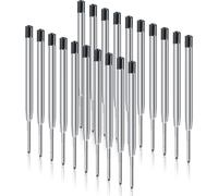 Asfasfq-Offcup Recharges De Stylo À Bille, 20pcs Recharge Stylo Bille, Recharges À Encre Universelles Longueur 9.9 Cm, Pointe Moyenne 1.0mm Compatible Avec Stylos À Billes Parker(Noir)